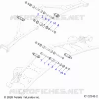 SUSPENSION TRASERA CONTROL ARM, MOUNTING