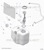 SISTEMA DE COMBUSTIBLE, FUEL TANK ASM.