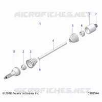 DRIVE TRAIN, TRASERO DEL EJE DE TRANSMISION