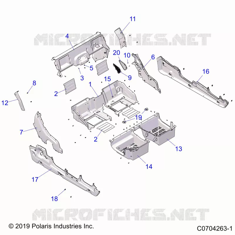 CARROCERÍA POSTERIOR CLOSEOFF, FENDERS AND FLOOR