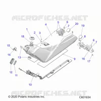 SISTEMA DE COMBUSTIBLE, FUEL TANK ASM.