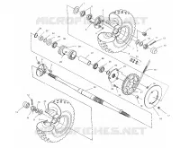 TRASERO conjunto de accionamiento RUEDA (After Serial #2501800)