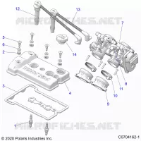 ENGINE, THROTTLE BODY AND TAPA DE LA VÃLVULA