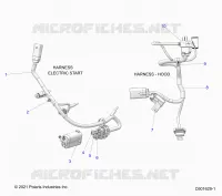 ELECTRICA, WIRE HARNESS, HOOD, ELEC. START