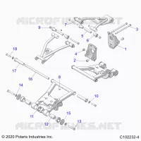 SUSPENSION TRASERA CONTROL ARM, MOUNTING