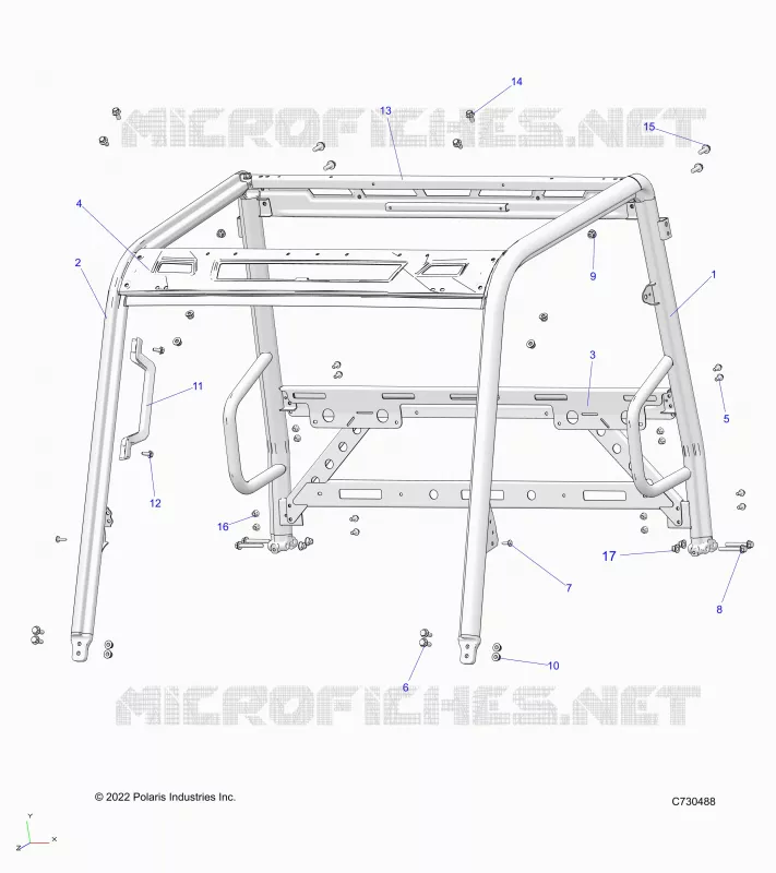 CHASSIS, CAB BASTIDOR