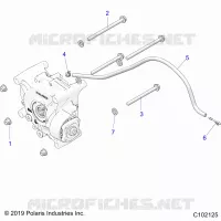 TREN, GEARCASE MOUNTING, REAR