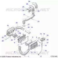 ENGINE, TOMA DE AIRE SYSTEM