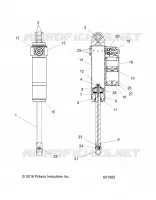 SUSPENSION, SHOCK TRASERO TRACK