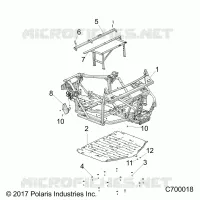 CHASSIS, MARCO PRINCIPAL AND SKID PLATES