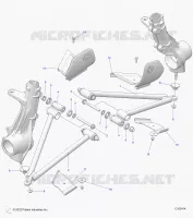SUSPENSION, A-ARM AND PUNTAL MOUNTING