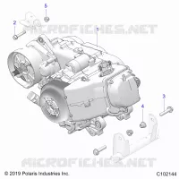 MOTOR, MOTOR AND TRANSMSSION MOUNTING
