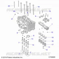 ENGINE, CULATA AND VALVES