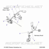 ELECTRICA, WIRE HARNESS, HOOD, ELEC. START