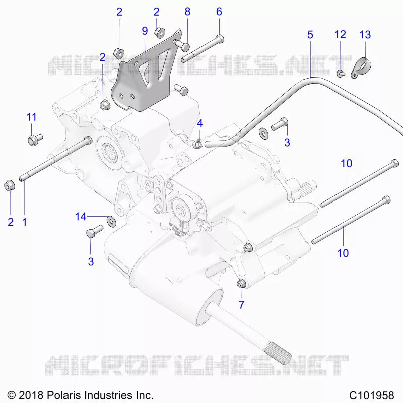 TREN, MAIN GEARCASE MOUNTING