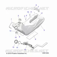 SISTEMA DE COMBUSTIBLE, FUEL TANK ASM.