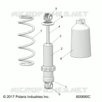 SUSPENSION, CHOQUE FRONTAL TRACK (SP)