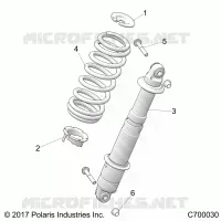 SUSPENSION, REAR MONTAJE DE DESCARGA