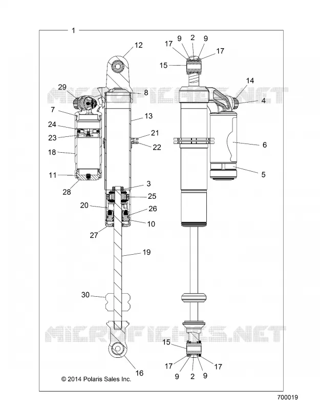 SUSPENSION TRASERA SHOCK