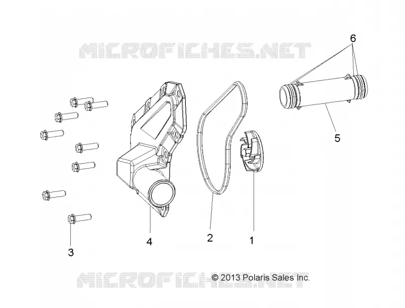 MOTOR, WATERPUMP IMPELLER AND COVER