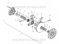 Embrague ASSEMBLY  500 EFI 0952774, EFI SKS 0952574,   EFI SKS PT 09529 (4929052905C003)