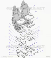 ASIENTO ASM. AND SLIDER, FRONT