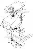 GASOLINA TANK Sportsman 4x4 W968040 (4935943594A013)