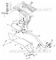 SISTEMA DE ESCAPE Magnum 4X4 W97AC42A, Swedish Magnum 4X4 S97AC42E and Norwegi (4940834083A012)