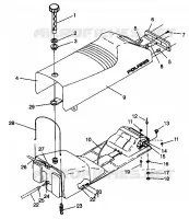ASIENTO Y tanque de gas ASAMBLEA 440 0942760 and 440 SKS 0942560 (4925072507002A)