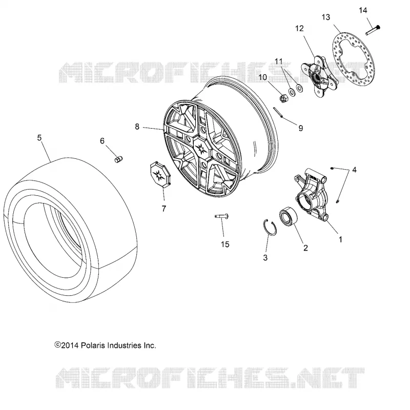 RUEDAS, REAR and HUB