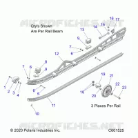 SUSPENSION, RAIL, LH/RH