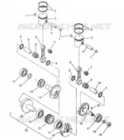 PISTÓN Y CIGÜEÑAL 440 XCR 0951660 (4929112911C012)