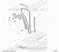 LA CADENA DE LEVAS AND TENSIONER