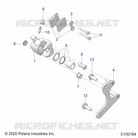 BRAKES, PINZA FRENO TRASEIRA