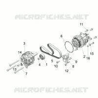 ENGINE, ALTERNADOR AND COMPRESSOR