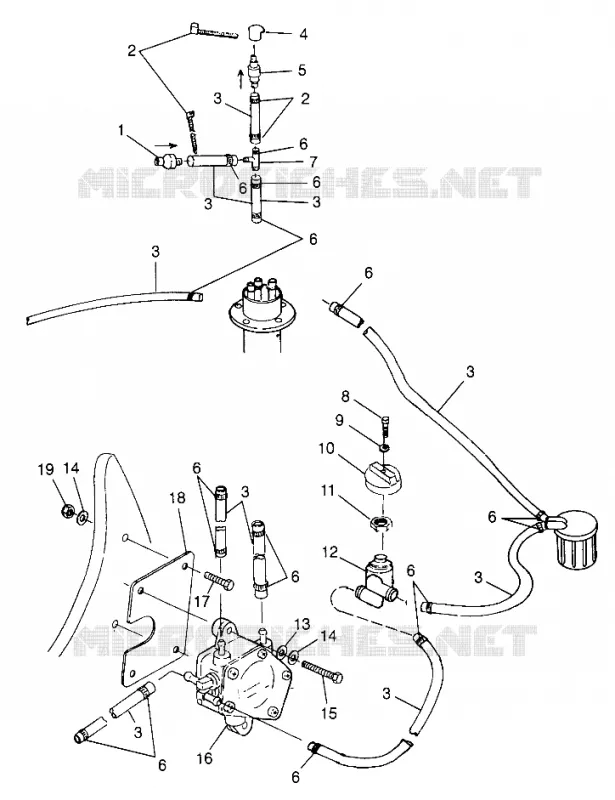 SISTEMA DE COMBUSTIBLE SL 780 B974088 and Intl. SL 780 I974088 (4940924092A010)