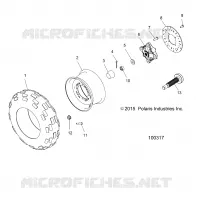 RUEDAS, FRONT TIRE AND BRAKE DISC