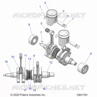ENGINE, PISTON AND CIGUEÑAL