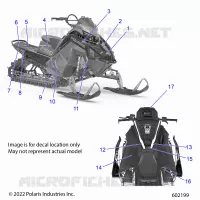 ETIQUETAS, POLARIS BLUE SIDE PANEL W/WHITE ACCENT