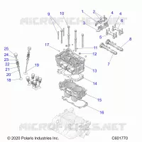 ENGINE, CYLINDER/CULATA ASM.