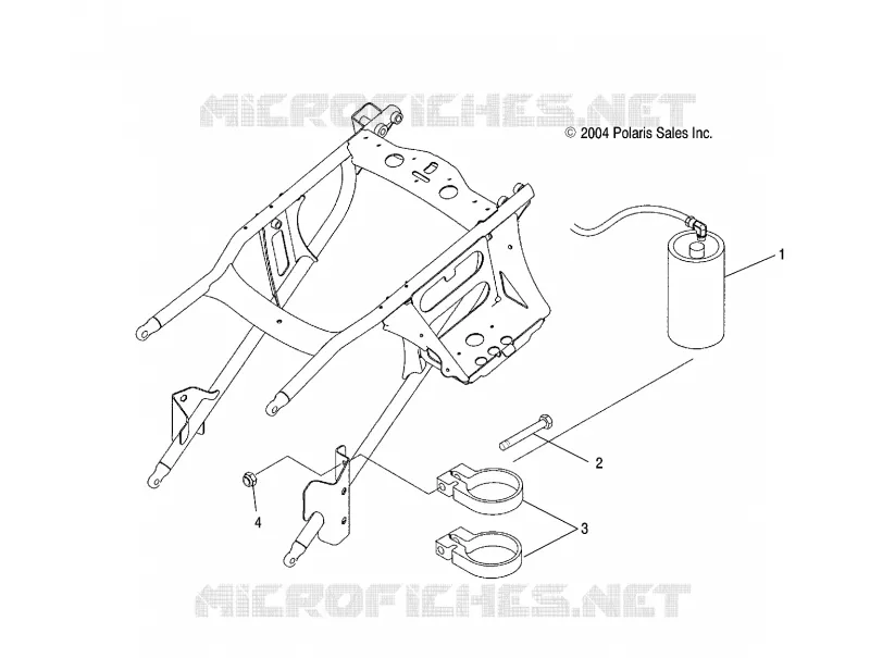 CHOQUE TRASERO RESERVOIR MOUNTING