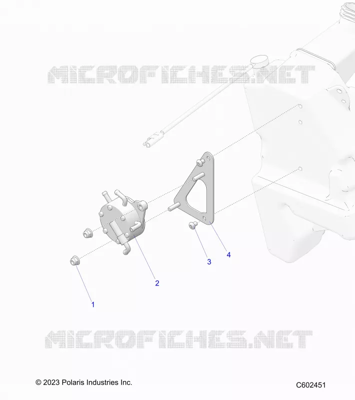SISTEMA DE COMBUSTIBLE, FUEL PUMP MOUNTING