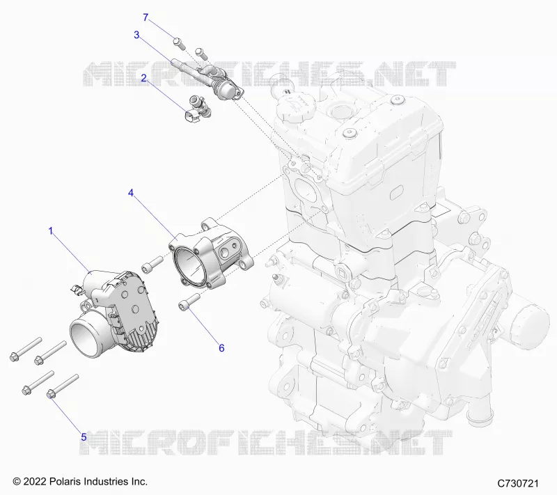 ENGINE, CUERPO DE MARIPOSA AND FUEL RAIL