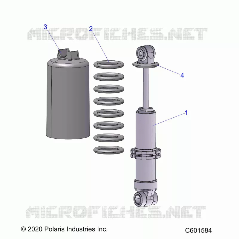 SUSPENSION, CHOQUE FRONTAL TRACK (7045494)