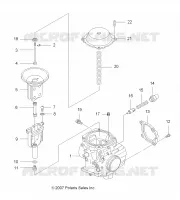 MOTOR, CARBURADOR, UPPER
