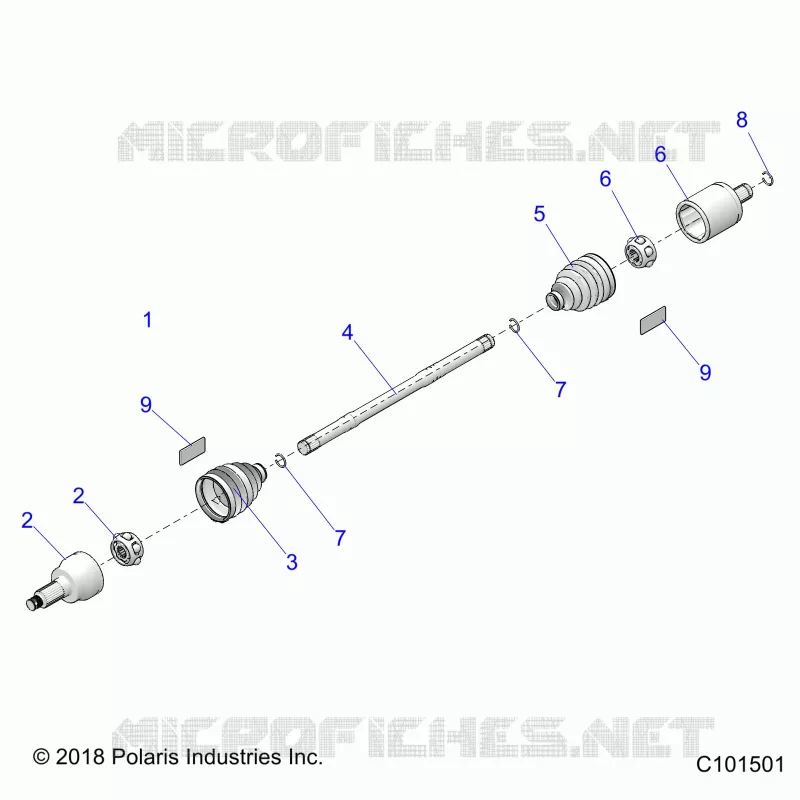 TREN, DRIVE SHAFT, FRONT