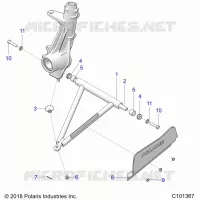 SUSPENSION, A-ARM AND PUNTAL MOUNTING