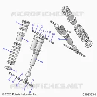 SUSPENSION, SHOCK TRASERO