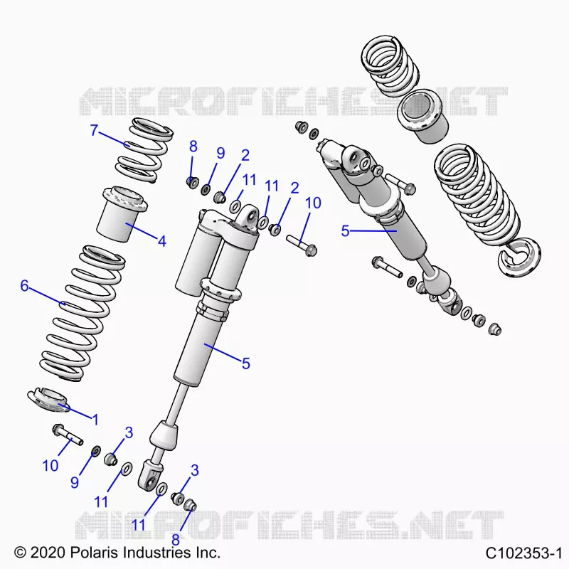 SUSPENSION, SHOCK TRASERO