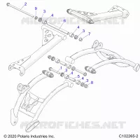 SUSPENSION TRASERA CONTROL ARM, MOUNTING